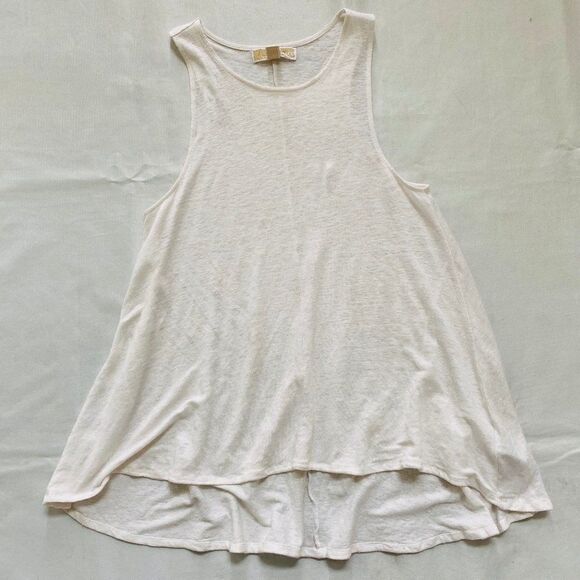 Michael Kors Womens Tank Top Linen Flowy Oversized - Picture 1 of 5